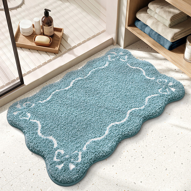 Decorative Scalloped Bath Mat Bowlift