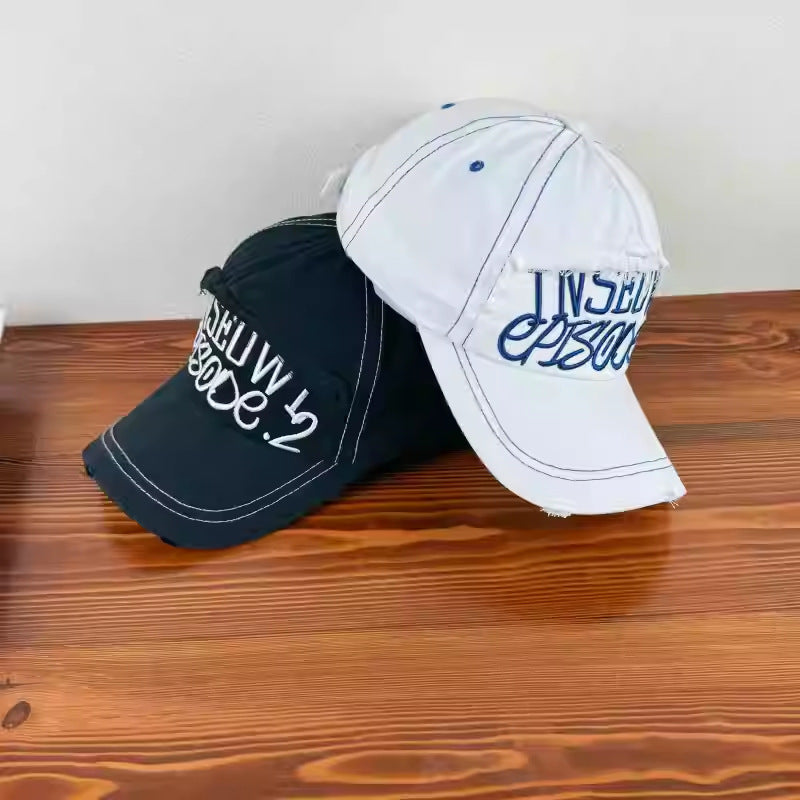 Men's Distressed Casual Cap Bowlift