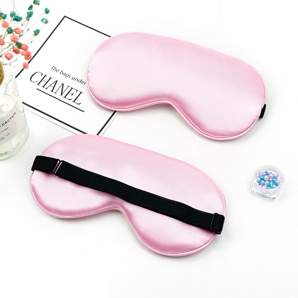 Unisex nan luxurious satin sleep mask with anatomical contour and adjustable elastic band Bowlift
