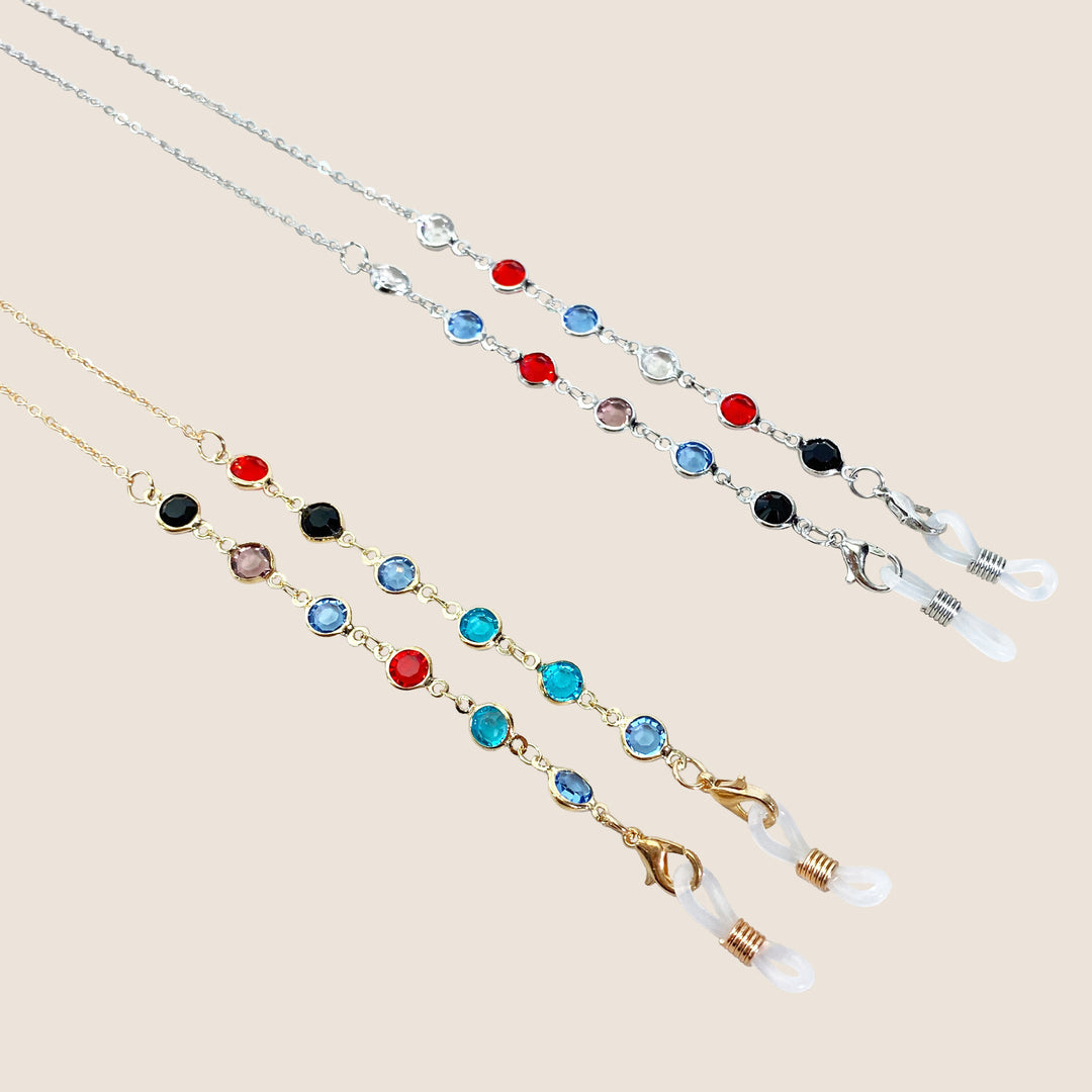 Decorative Crystal Eyewear Chain Bowlift