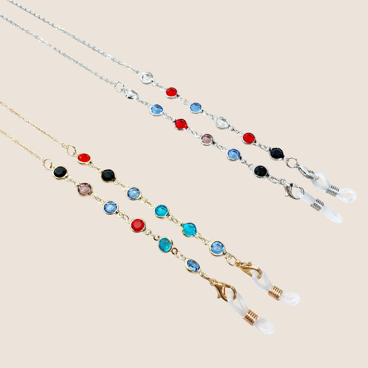 Decorative Crystal Eyewear Chain Bowlift