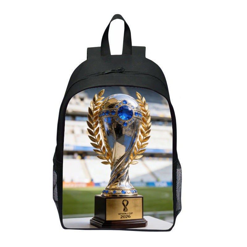 Backpack with Striking Sports Motif Bowlift