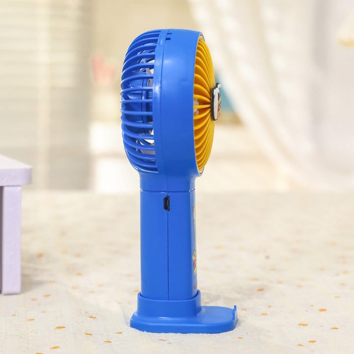Women's Portable Hand Fan with Cute Character Design Bowlift