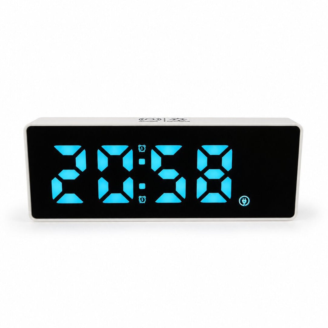 Digital Night Light Alarm Clock with Large LED Display Bowlift