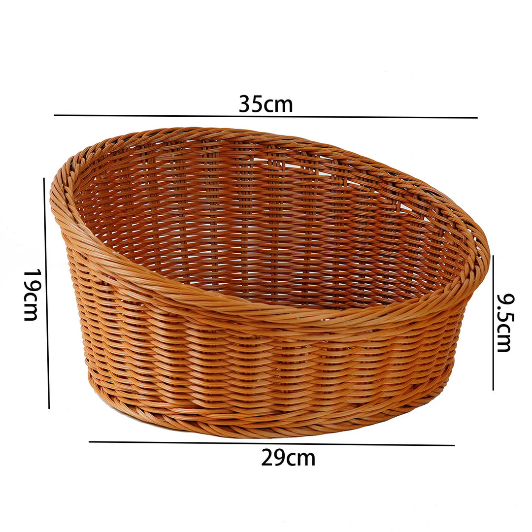 Ladies oval basket made of high-quality willow material Bowlift