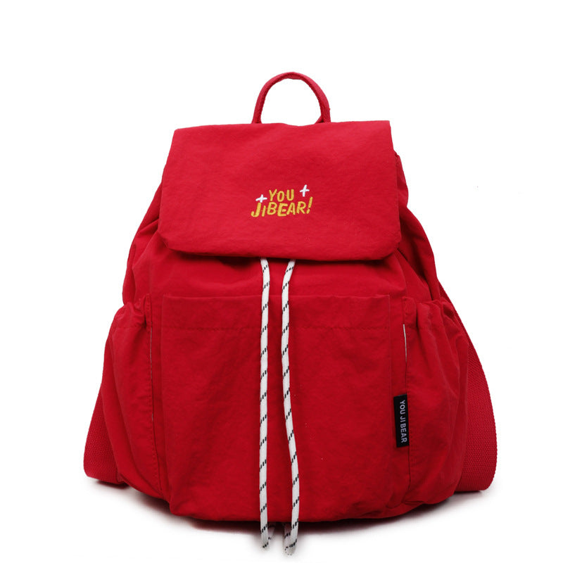 Casual Drawstring Closure Backpack Bowlift