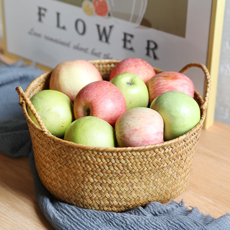 Spacious Woven Storage Basket with Ergonomic Handles Bowlift