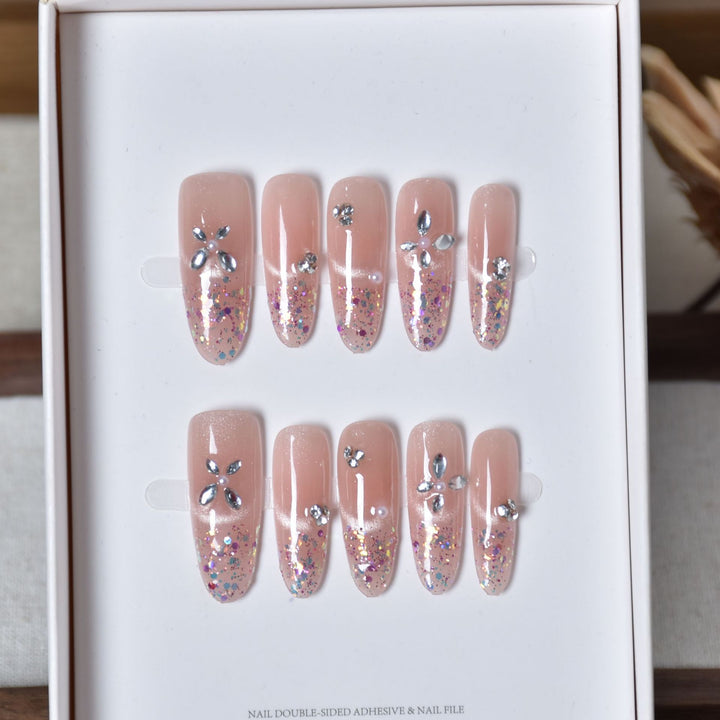 Decorative Animal Print Press-On Nail Set Bowlift