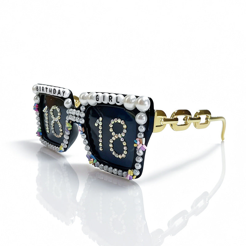 Birthday Celebration Themed Sunglasses Bowlift