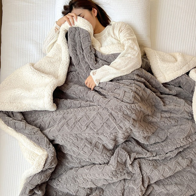 Luxurious Plush Sherpa Throw Blanket