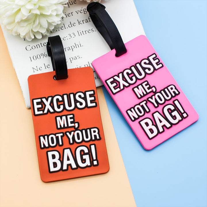 Unisex Luggage Tag with Funny Saying Bowlift