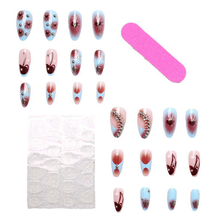 Elegant artificial nails with stylish accents Bowlift