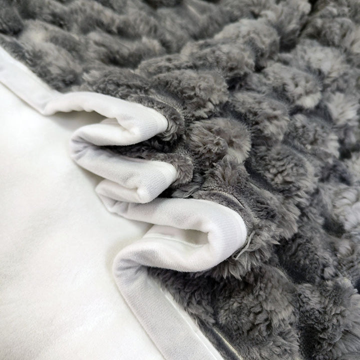 Women's Luxury Plush Blanket with 3D Texture Bowlift