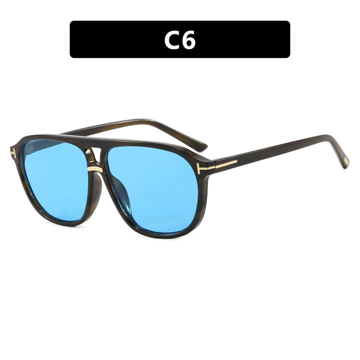 Women's square sunglasses with luxurious tortoiseshell pattern and polarized lenses Bowlift