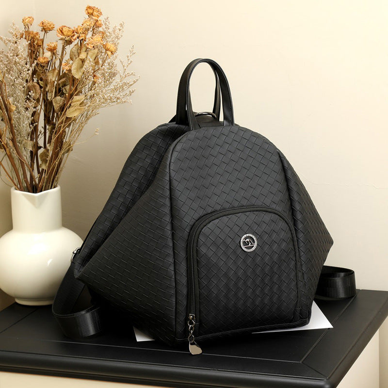 Woven Design Backpack Bowlift