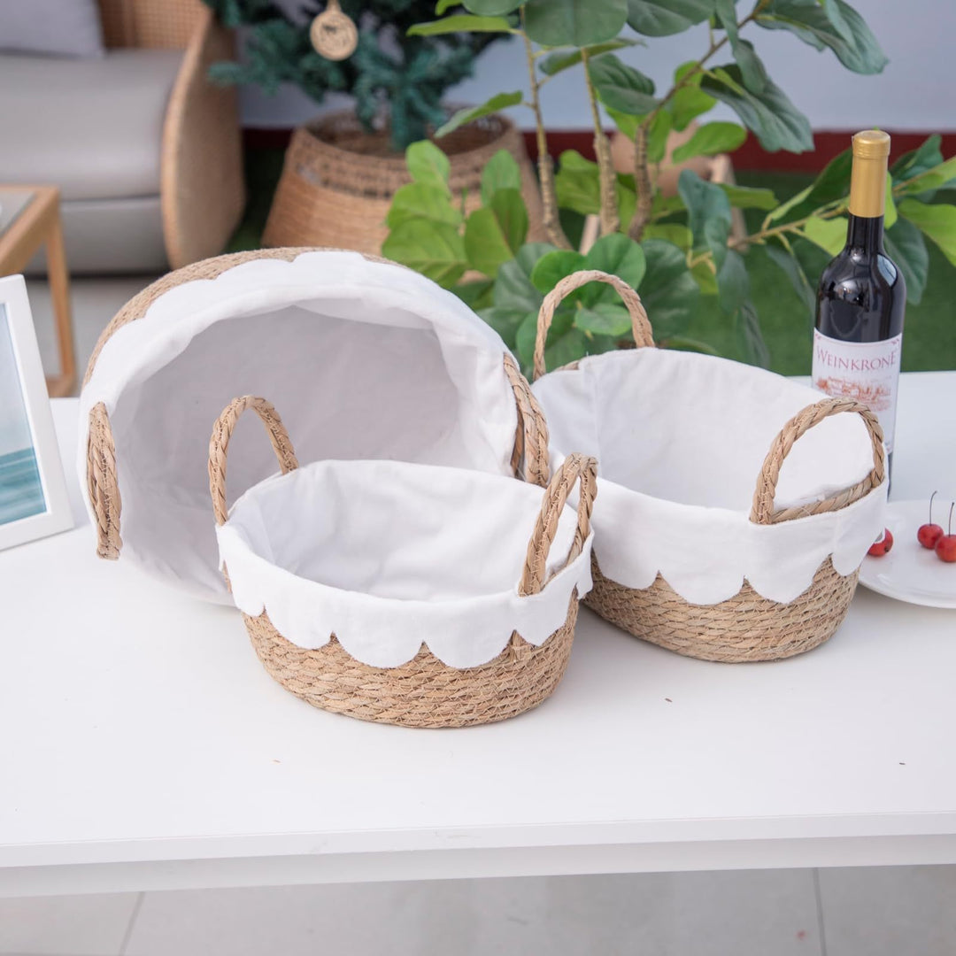 Handwoven Crumple Basket Bowlift