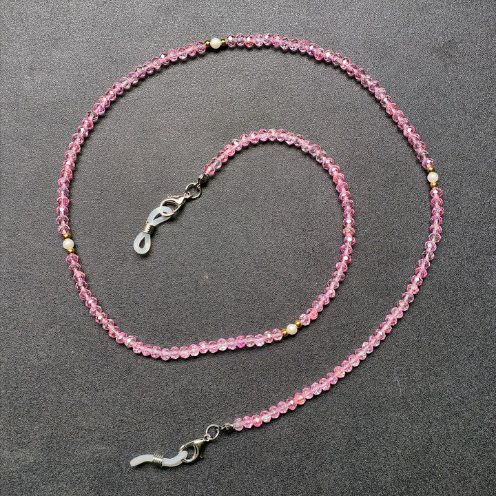Elegant glasses holder chain with colorful beads Bowlift