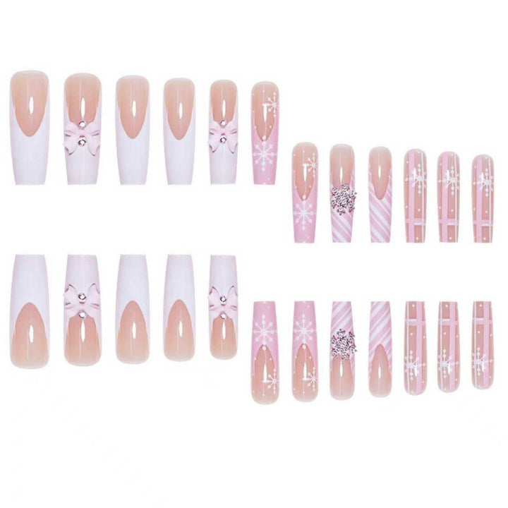 Glamorous Holiday Press-On Nail Set Bowlift