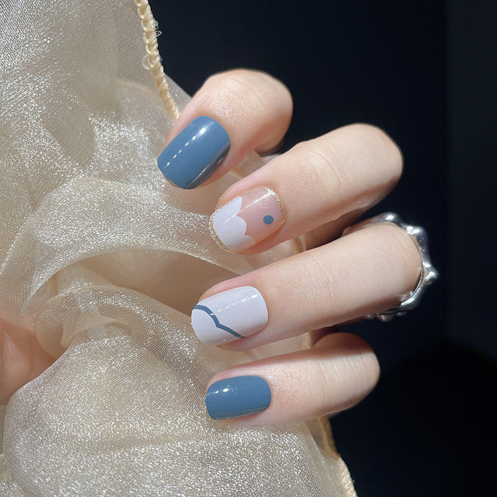 Artistic Geometric Nail Art Extensions Bowlift