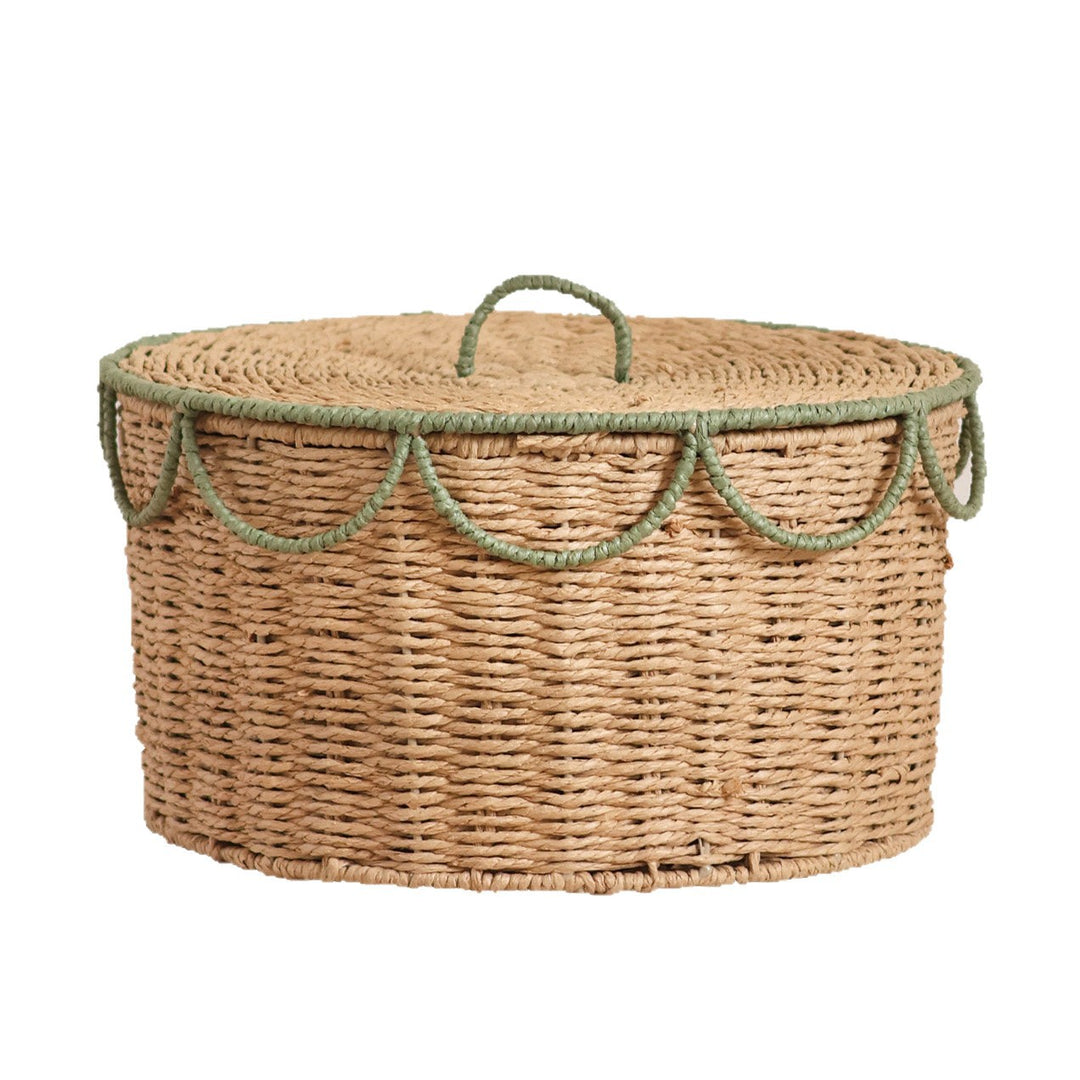 Handcrafted Vintage-Style Storage Basket Bowlift