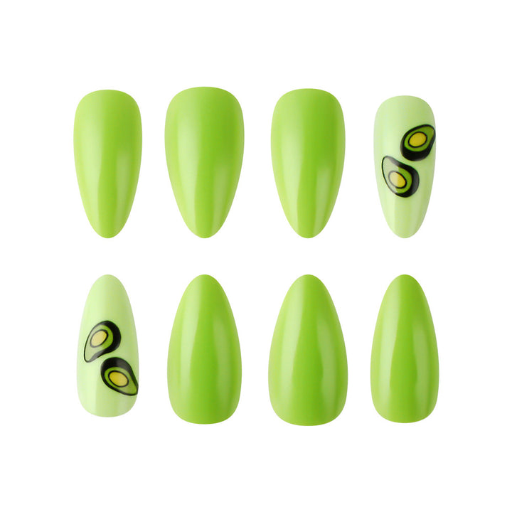 Avocado-Themed Press-On Nails Bowlift