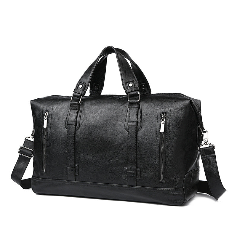 Premium Leather Weekend Duffel Bag Bowlift