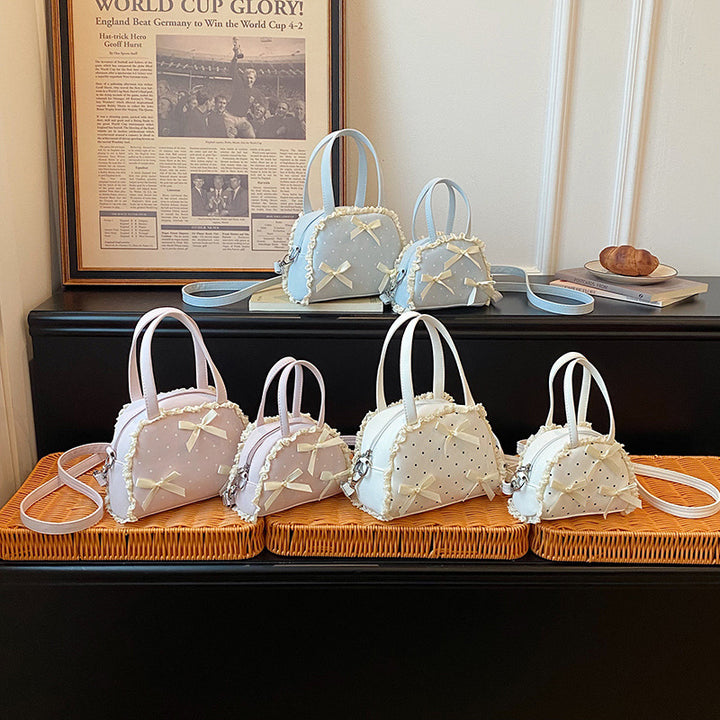 WoCharming Bow-Embellished Everyday Handbag Bowlift
