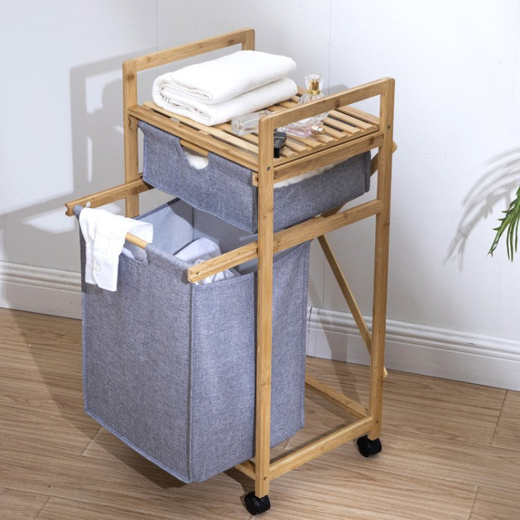 Stylish laundry storage tower with wheels Bowlift