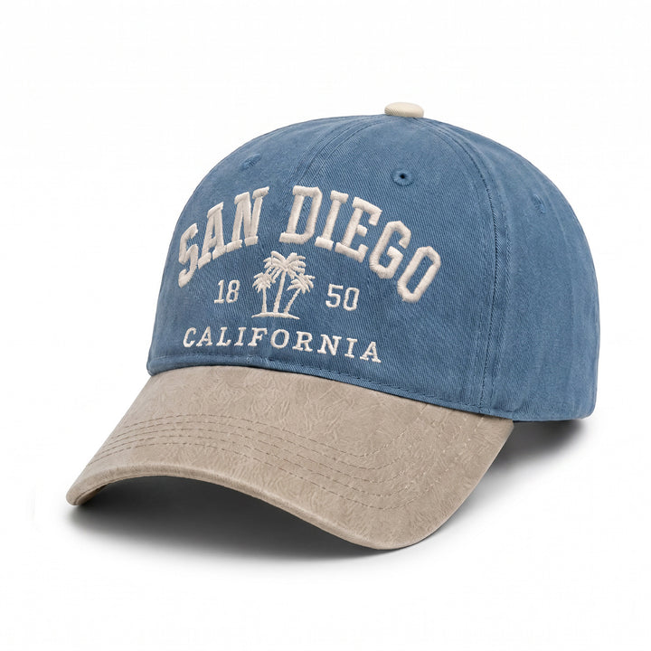 Women's stylish cotton cap with embroidered lettering Bowlift