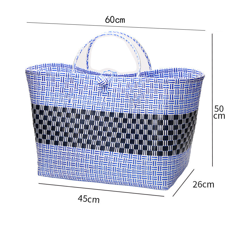 Large Capacity Woven Shopping Tote Bowlift