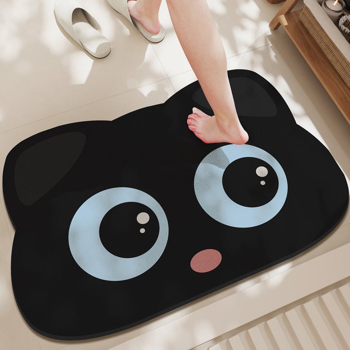 Cute Cat-Shaped Bath Mat Bowlift