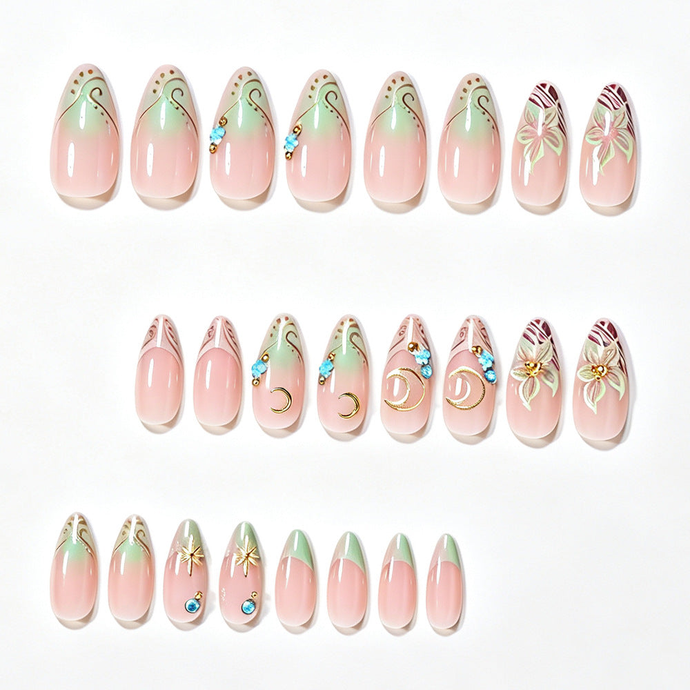 Artistic Stiletto Nail Art Design Bowlift