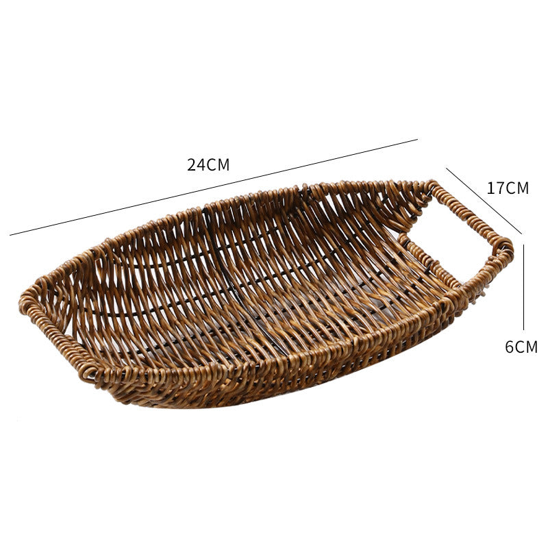 Decorative Handwoven Serving Tray Bowlift