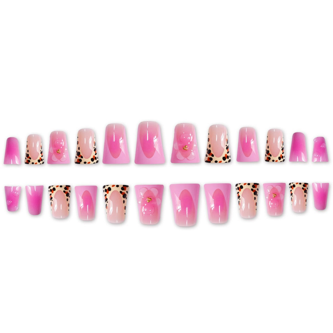 Floral and Animal Print Press-On Nail Extensions Bowlift