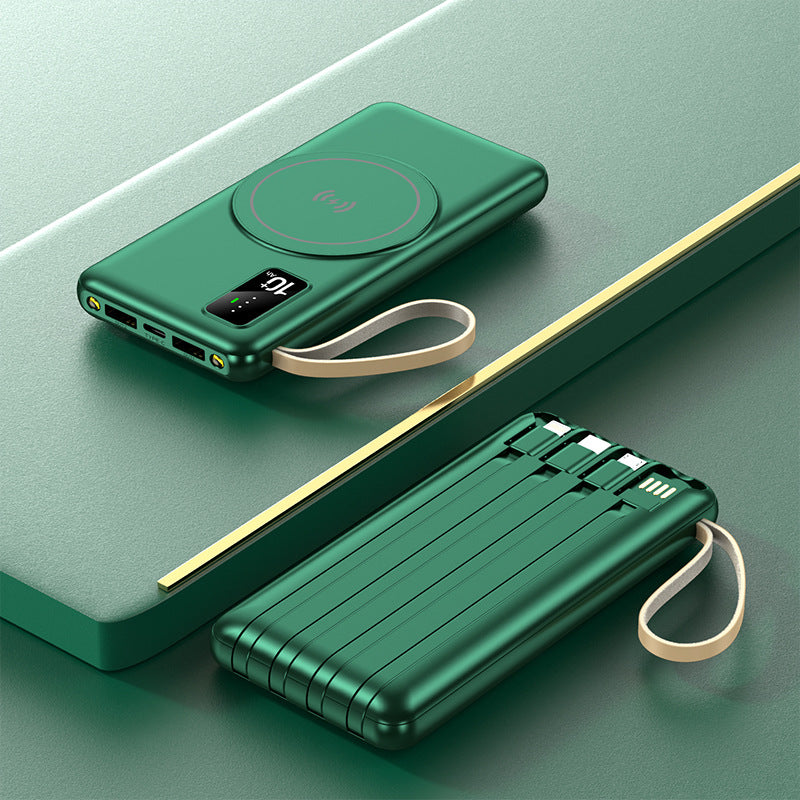 Wireless power bank with integrated charging station Bowlift