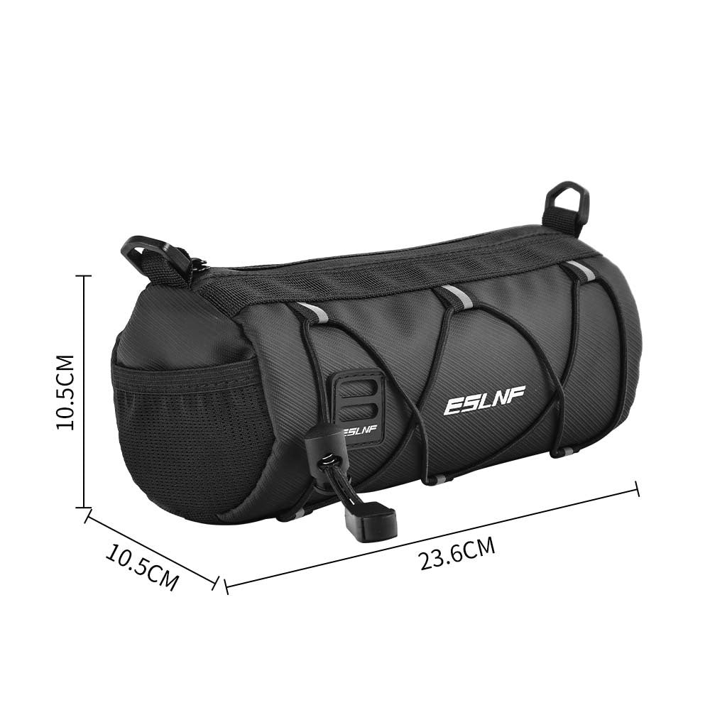 handlebar storage bag with elastic bungee organizer and water-resistant durable fabric Bowlift