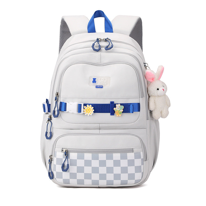 Cute school backpack with playful charms Bowlift