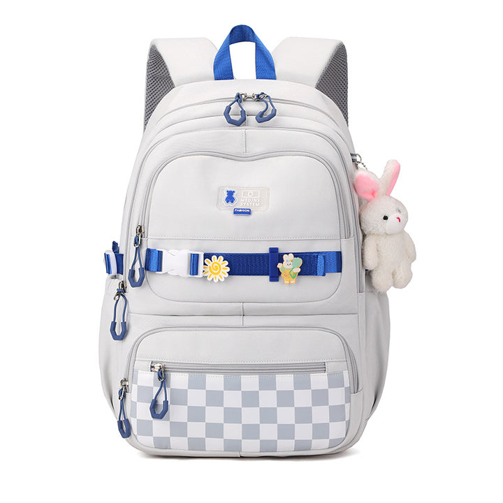 Cute school backpack with playful charms Bowlift