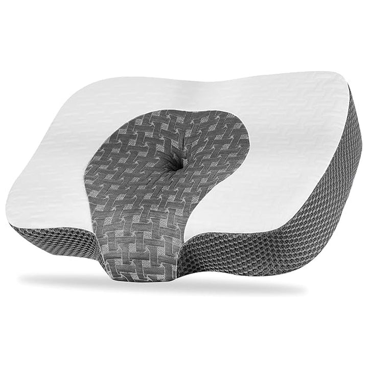Ergonomic sleeping pillow with cooling gel filling Bowlift