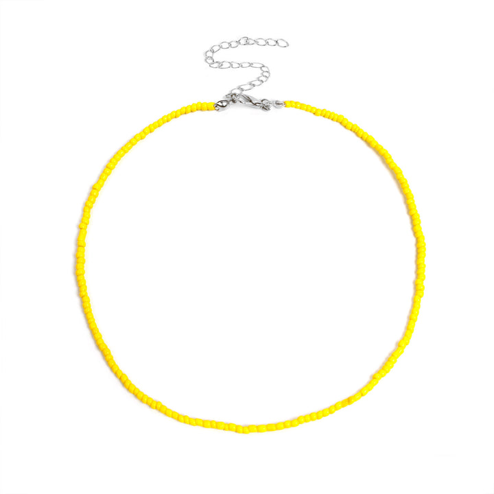 Colorful Beaded Choker Necklace Bowlift