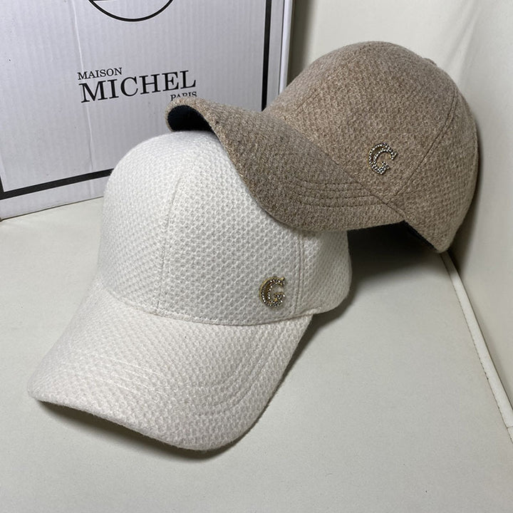 Women's Elegant Wool Blend Baseball Cap Bowlift