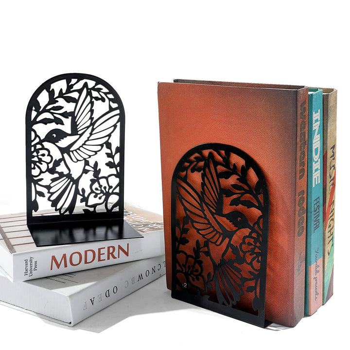 Decorative Hummingbird Metal Bookends