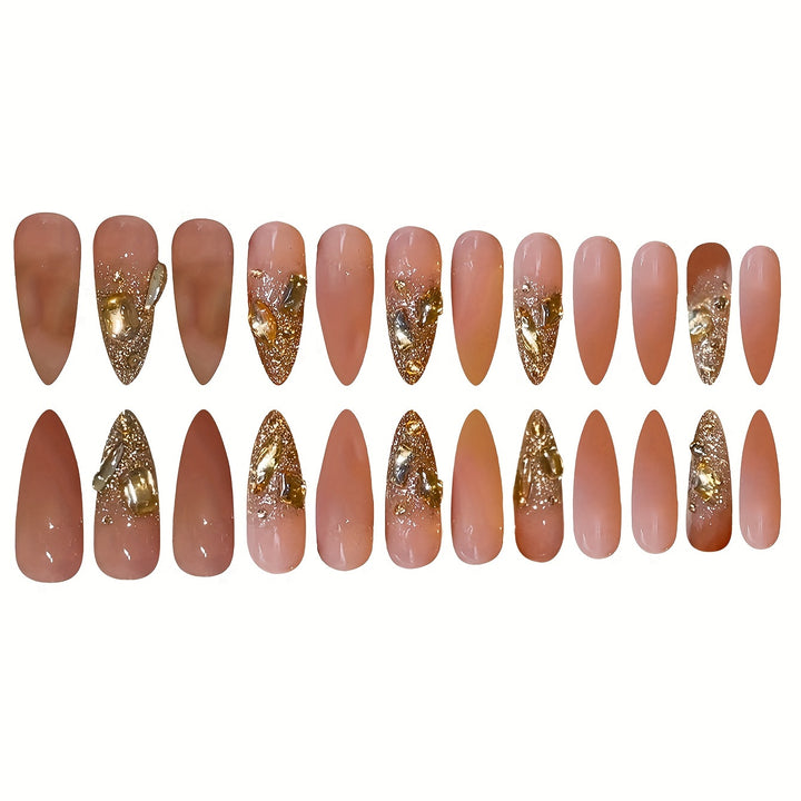 Glamorous Glittery Stiletto Nail Art Bowlift