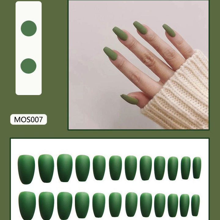 Matte Finish Press-On Nail Tips Bowlift 178815*10mm0277