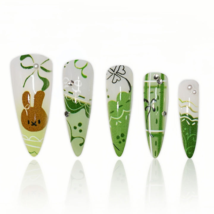 Artistic Themed Press-On Nail Extensions Bowlift 1787913878