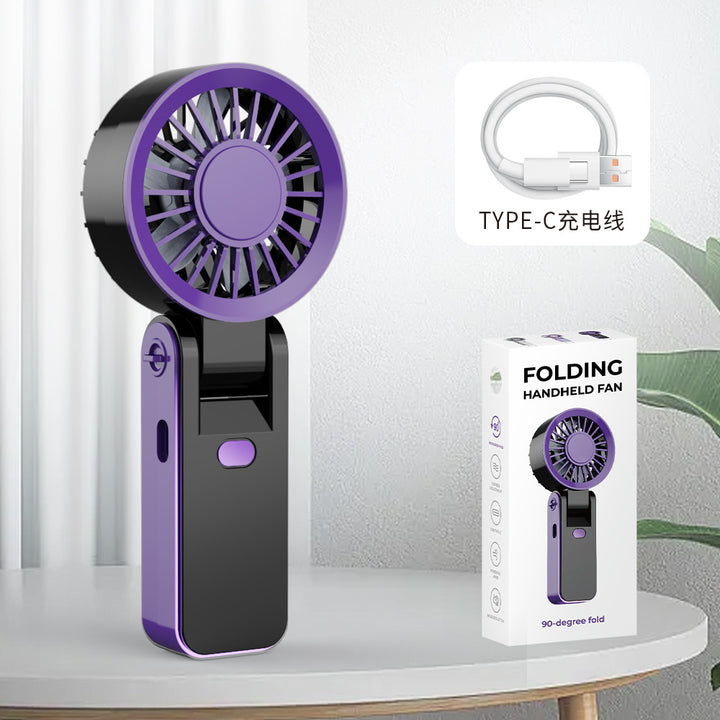 Unisex Portable Folding Handheld Fan Bowlift
