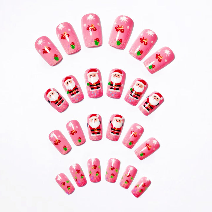 Festive 3D Santa Nail Art Bowlift