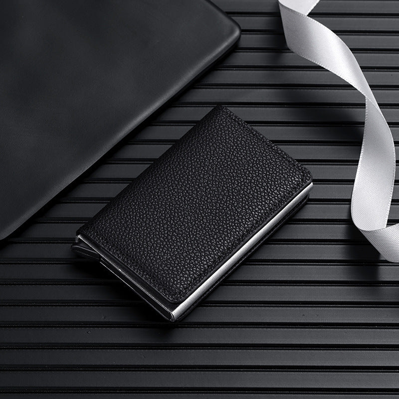 Premium Leather Business Card Holder Bowlift
