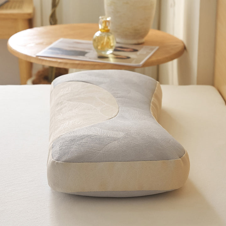 Ergonomic neck roll pillow with innovative pressure relief Bowlift