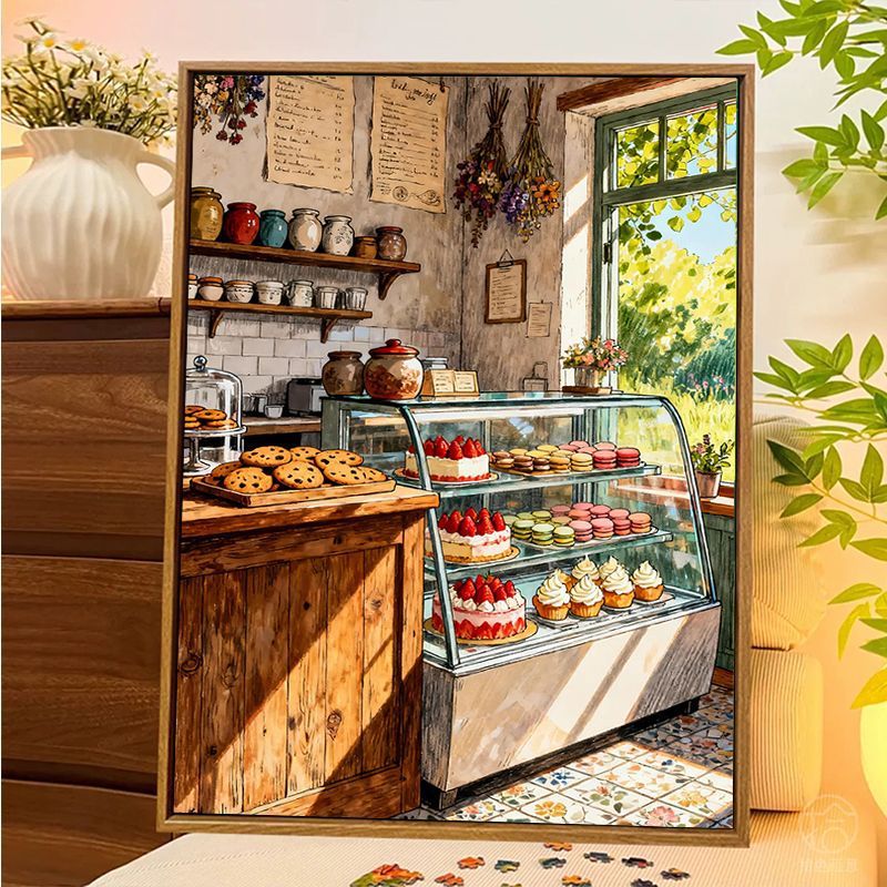 Bakery-Themed Decorative Canvas Art Bowlift